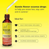 Bach, Rescue Remedy® Dropper, Stress Relief, Orange & Mango, 0.7 Fl Oz (20 Ml)