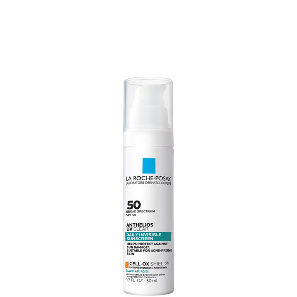 La Roche-Posay Anthelios UV Clear Daily Invisible Sunscreen, SPF 50 with Azelaic Acid 1.7oz