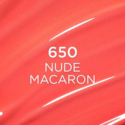 L'Oreal Paris Plump Ambition Hyaluron Lip Oil Plumping Gloss Nude Macaron 0.16 Fl Oz