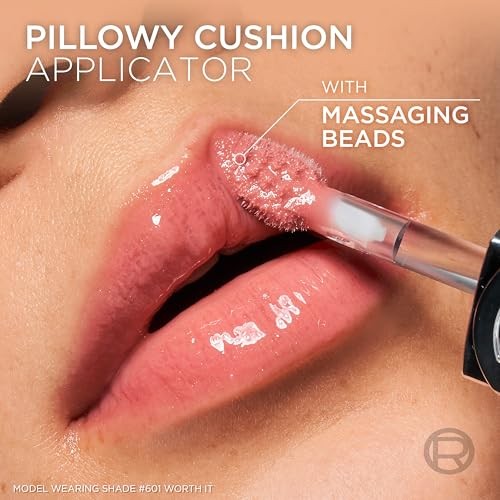 L'Oreal Paris Plump Ambition Hyaluron Lip Oil Plumping Gloss Nude Macaron 0.16 Fl Oz