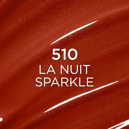 L'Oreal Paris Plump Ambition Hyaluron Lip Oil Plumping Gloss La Nuit Sparkle 0.16 Fl Oz