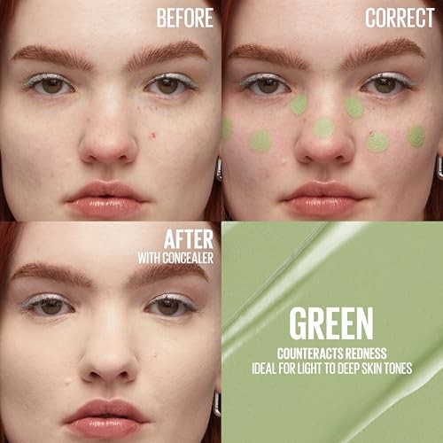Maybelline Instant Age Rewind Eraser Concealer, Green Corrector, 0.2 fl oz