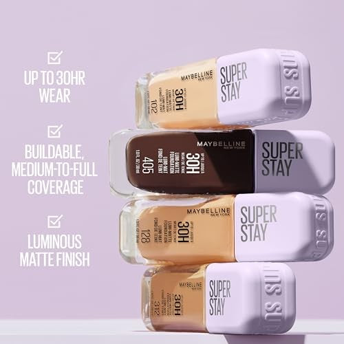 Maybelline SuperStay Lumi-Matte Foundation, 112, 1 fl oz