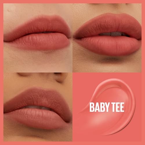 Maybelline Super Stay Teddy Tint Long Lasting Matte Lip Tint - Baby Tee - 0.17 Fl Oz