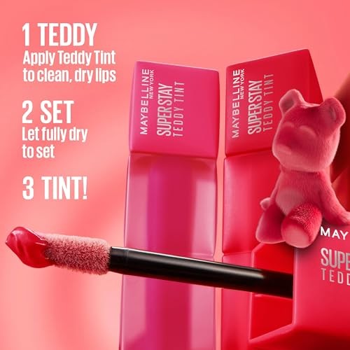 Maybelline Super Stay Teddy Tint Long Lasting Matte Lip Tint - Baby Tee - 0.17 Fl Oz