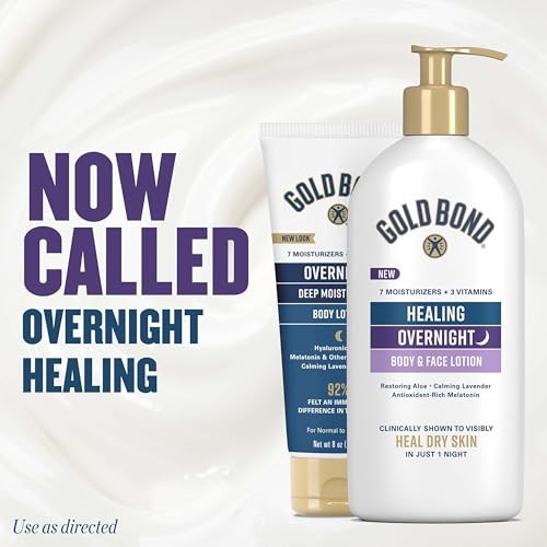 Gold Bond Healing Overnight Body & Face Lotion 13 Oz