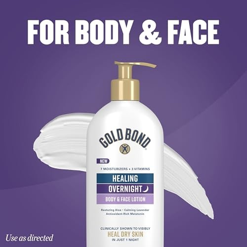 Gold Bond Healing Overnight Body & Face Lotion 13 Oz