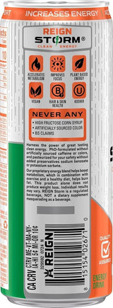 Reign Tropical Energy Drink, Zero Sugar, 12 fl oz