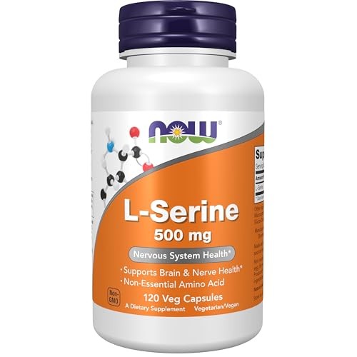 Now L-Serine Supplement Vitamin | 500 Mg | 120 Veg Caps