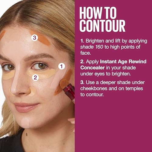 Maybelline Instant Age Rewind Multi-Use Dark Circles Concealer Medium to Full Coverage - 190 - 0.2 Fl Oz