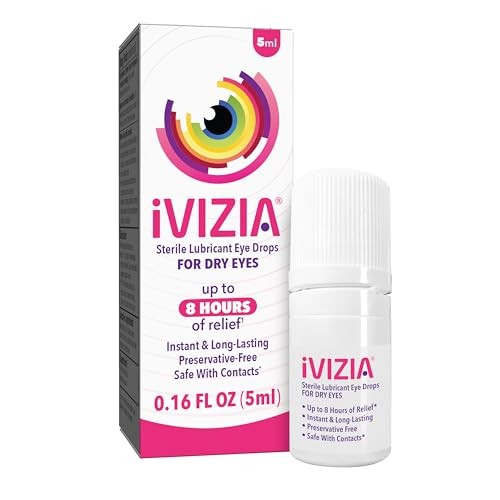 Ivizia Sterile Lubricant Eye Drops For Dry Eyes 0.16 Oz
