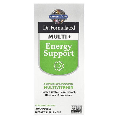 Garden of Life, Dr. Formulated Multi+, Energy Support, 30 Capsules