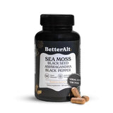Better Alt Irish Sea Moss with Black Seed Oil, Ashwagandha & Black Pepper 120 Capsules