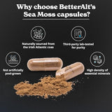 Better Alt Irish Sea Moss with Black Seed Oil, Ashwagandha & Black Pepper 120 Capsules