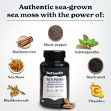 Better Alt Irish Sea Moss with Black Seed Oil, Ashwagandha & Black Pepper 120 Capsules