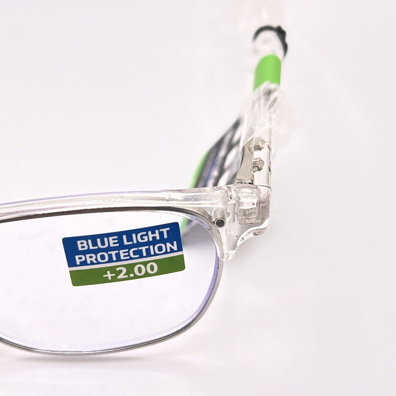 SAV Eyewear VK Couture Blue Light Fashion Readers, Clear 4933, +2.00
