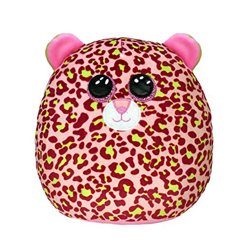 Ty squish-a-boo lainey rosa leopardo 10 pulgadas peluche 39299