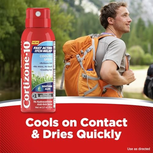 Cortizone-10 Fast Acting Cooling Anti-Itch Spray - Hydrocortisone - 2.7oz