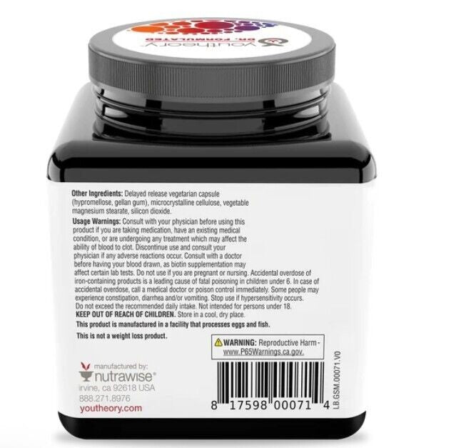 Youtheory High Potency Multi GLP-1 SOPPORT 90 Vegetarian Capsules