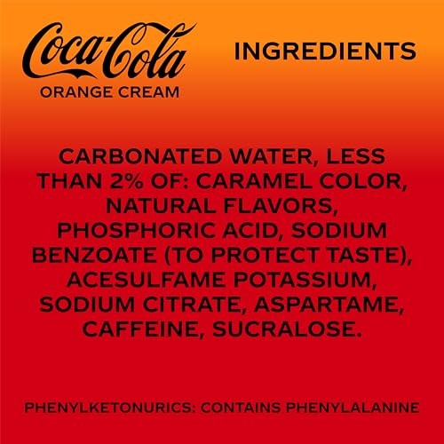 Coke Orange Cream 20oz Zero Sugar