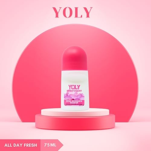Yoly Rosa Mosqueta Antiperspirant Deodorant, All-Day Odor Protection, 2.53 Fl Oz.