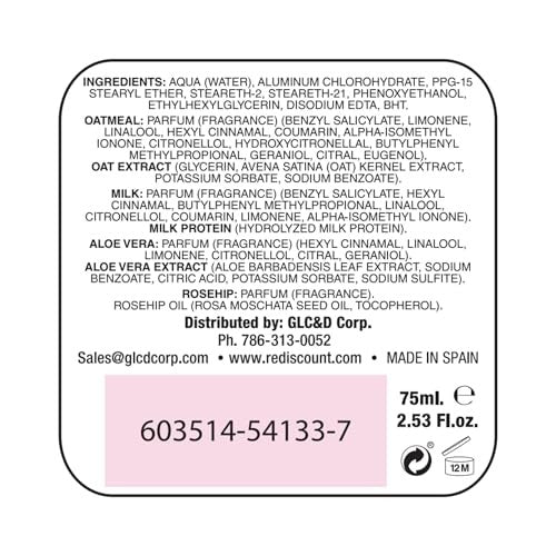 Yoly Rosa Mosqueta Antiperspirant Deodorant, All-Day Odor Protection, 2.53 Fl Oz.