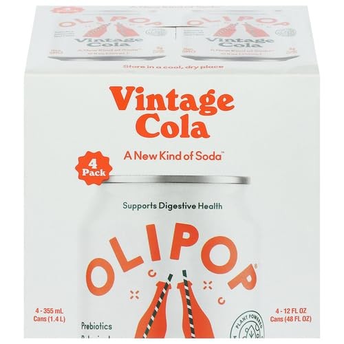 OLIPOP Prebiotic Soda – Vintage Cola, 12 fl oz