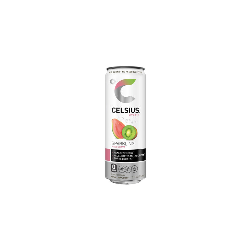 Celsius Sparkling Kiwi Guava Fitness Drink, Zero Sugar, 12 fl oz