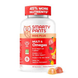 SmartyPants Kids Plus Multivitamin & Omegas Gummies with Vitamins C, D3, B12 & Zinc - 60ct