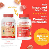 SmartyPants Kids Plus Multivitamin & Omegas Gummies with Vitamins C, D3, B12 & Zinc - 60ct