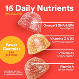 SmartyPants Kids Plus Multivitamin & Omegas Gummies with Vitamins C, D3, B12 & Zinc - 60ct