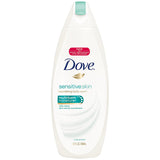 Dove Sensitive Skin Body Wash, Fragrance Free, 11 oz