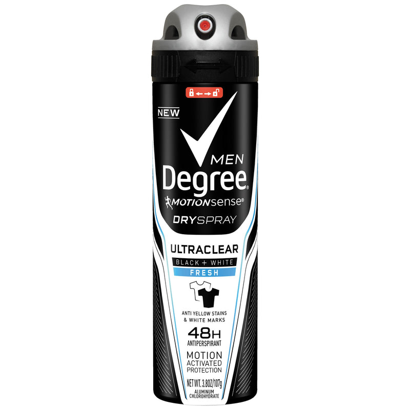 Degree Men UltraClear Antiperspirant Deodorant Dry Spray, 3.8 Oz