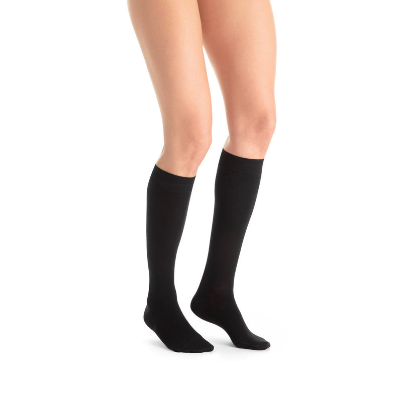 JOBST UltraSheer Women's Knee High, 20-30 mmHg, Black, Small