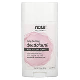 NOW Foods Long-Lasting Deodorant, Rose & Ylang Ylang, 2.2 oz