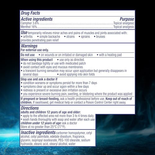 Vicks Vapo Freeze Pain Reliever Cream - 3oz