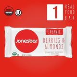Jonesbar Organic Fruit & Nut Bar, Berries & Almond, 1.7 Oz