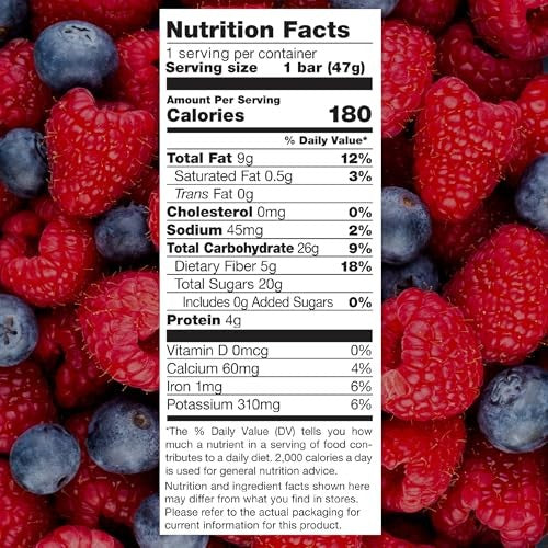 Jonesbar Organic Fruit & Nut Bar, Berries & Almond, 1.7 Oz