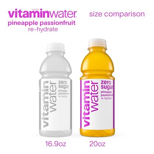 Vitaminwater Zero Sugar Re-hydrate Pineapple Passionfruit 20oz