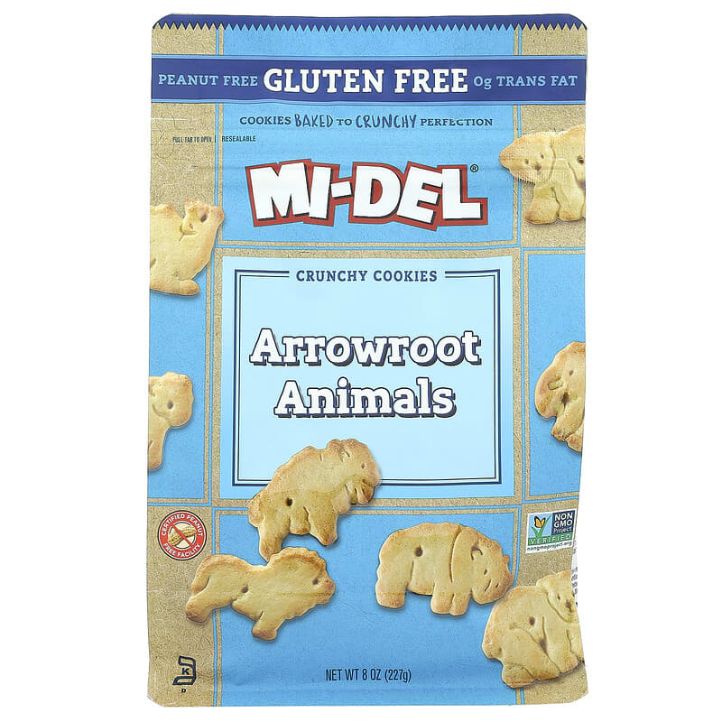 Mi-Del Arrowroot Animals Gluten Free Cookies 8oz