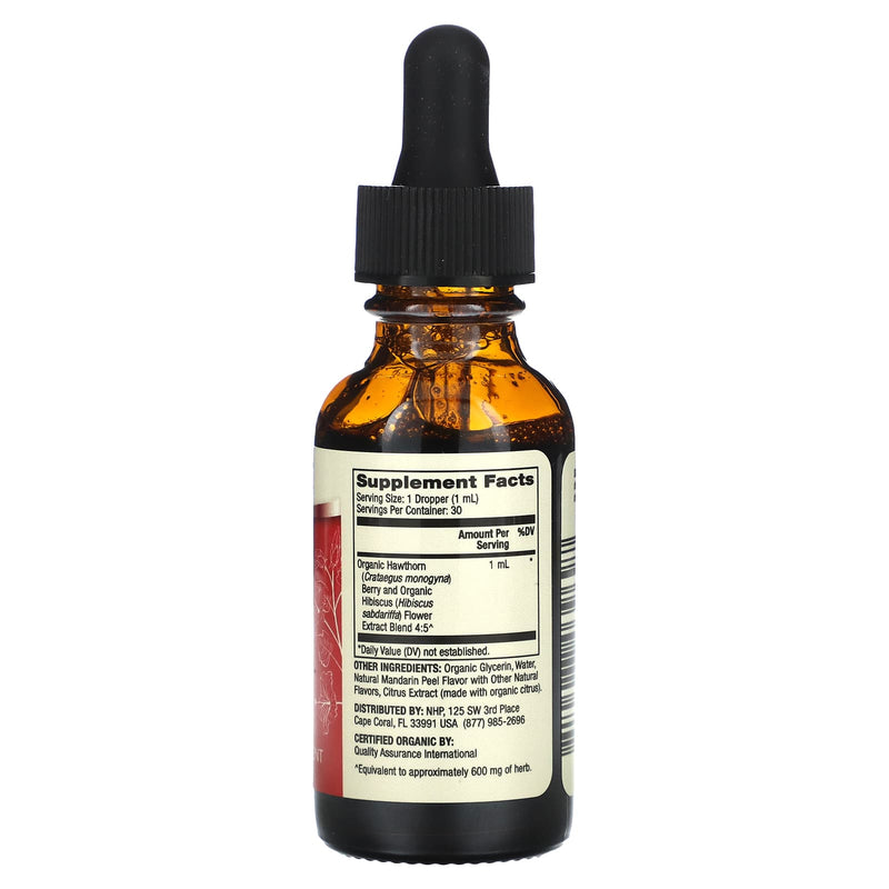 Dr. Mercola Hawthorn & Hibiscus Liquid Drops 1oz