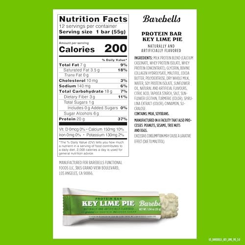 Barebells Key Lime Pie Protein Bars, 1.94 oz, 12 ct