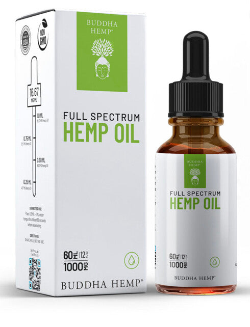 Buddha Havmp Premium Hemp CBD Oil 1000mg 2oz