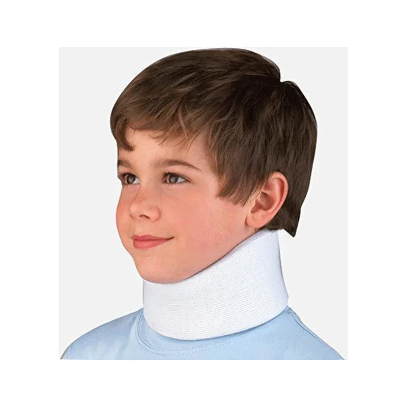 FLA Orthopedics Microban Cervical Collar, White, Pediatric, 2.5 in