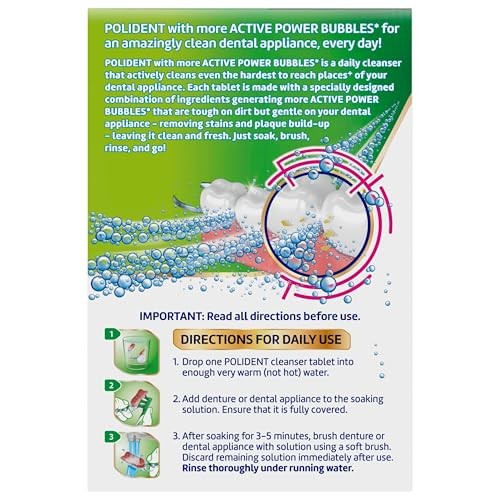 Polident 3 Minute Daily Cleanser, 90 CT