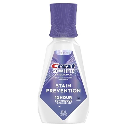 Crest 3D White Deep Stain Prevention Whitening Mouthwash - 473ml