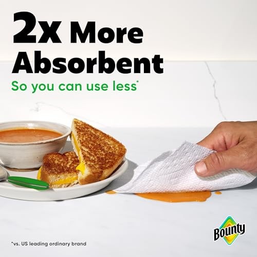 Bounty Select-a-Size 2-Ply Double-Roll Paper Towels, 2 Triple Rolls/123 Sheets per Roll, White