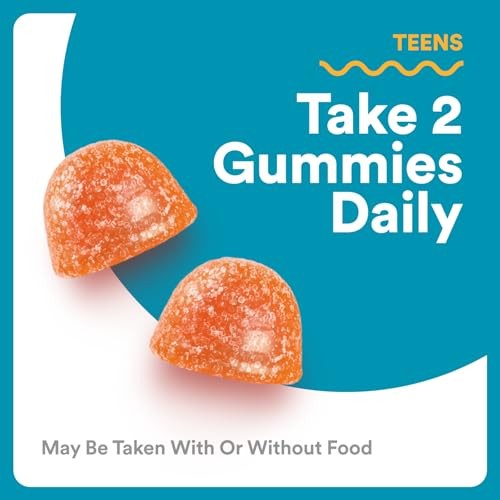 SmartyPants Teen Guy Plus Multivitamin & Omegas Gummies with Vitamins C, D3, B12 & Zinc Pineapple Orange 60ct