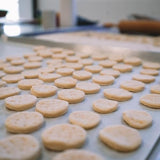 Manso Bakery Alfajor Sandwich Cookie Bite Filled with Dulce De Leche and Coconut Flakes, 20 ct