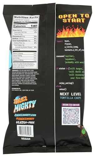 Zack's Mighty Rolled Tortilla Chips, Buffalo Ranch 7 Oz